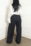 Black widely vintage slacks  vintage (S/M)