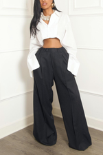 *Cream vintage crop professional button up (vintage) S/M