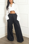 Black widely vintage slacks  vintage (S/M)
