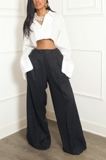 Black widely vintage slacks  vintage (S/M)