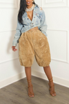 Light dirty Denim Asymmetrical Jean jacket