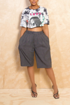 *Tupac Tie-Dye upcycled Crop top Graphic Tee (S) FINAL SALE