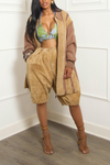 Peanut butter 100% Genuine Leather vintage jacket (L/XL)
