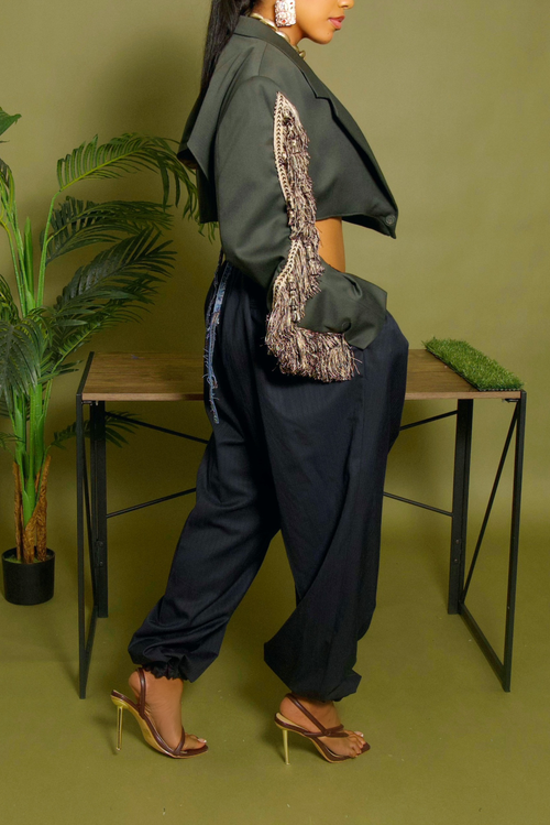 Navy Blue jogger slacks