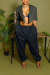 Navy Blue jogger slacks