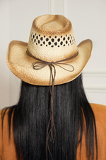 Embellished Straw Cowboy Hat