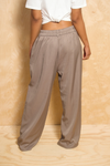 *Silky Gray Relaxed wide leg slacks (S/M) - FINAL SALE