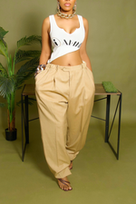 Camel Khaki jogger slacks