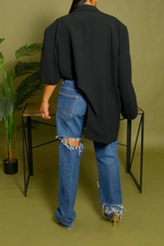 Black cut out Vintage blazer