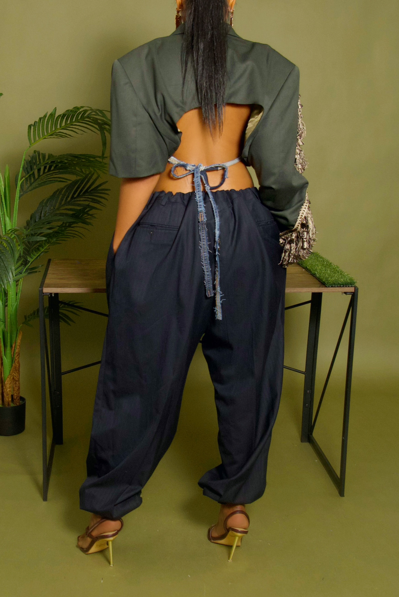 Navy Blue jogger slacks