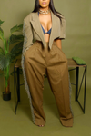 Light brown Tassle fringe slacks