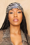 Black and white Zebra hand band scarf