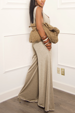 *Golden Wide Leg Jumpsuit