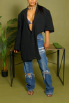 Black cut out Vintage blazer