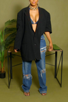 Black cut out Vintage blazer