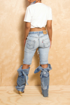 *Calf Length Denim Work leg warmers - FINAL SALE