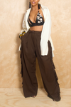 African Heritage Black denim bralette