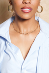 *Paperclip Gold Necklace