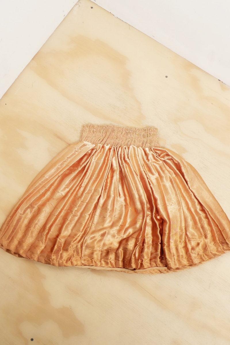 Golden mini high rise skirt (XS) - FINAL SAMPLE SALE