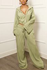 *Resort luxury Tea Green joggers