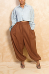 *Light Blue Vintage long sleeve crop top (L/XL) FINAL SALE