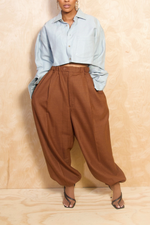*Light Blue Vintage long sleeve crop top (L/XL) FINAL SALE