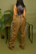 Light brown Tassle fringe slacks