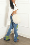 *Cream vintage crop professional button up (vintage) S/M