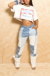*Budweiser upcycled Crop top Graphic Tee M/L FINAL SALE