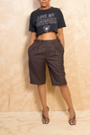 *Love My Dawgs upcycled Crop top Graphic Tee (S) FINAL SALE