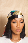 Bold Abtract Print Silk Headscarf