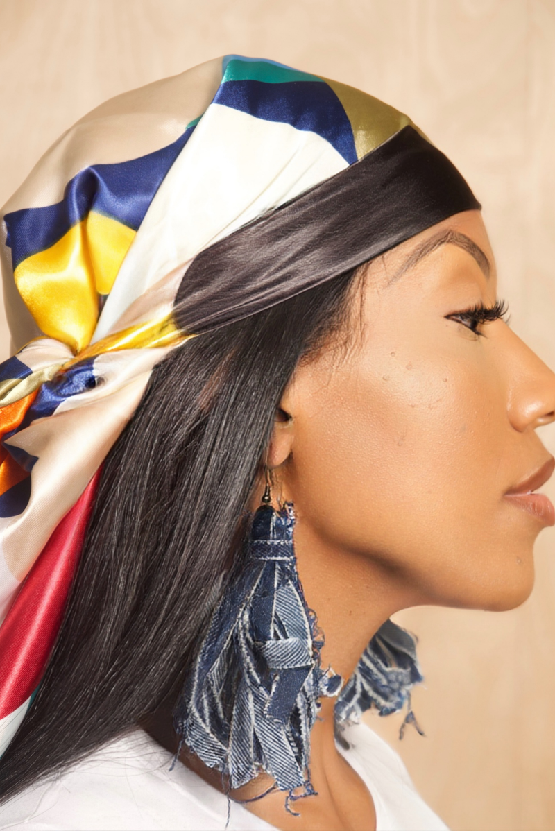 *Vintage Denim Short Fringe earrings