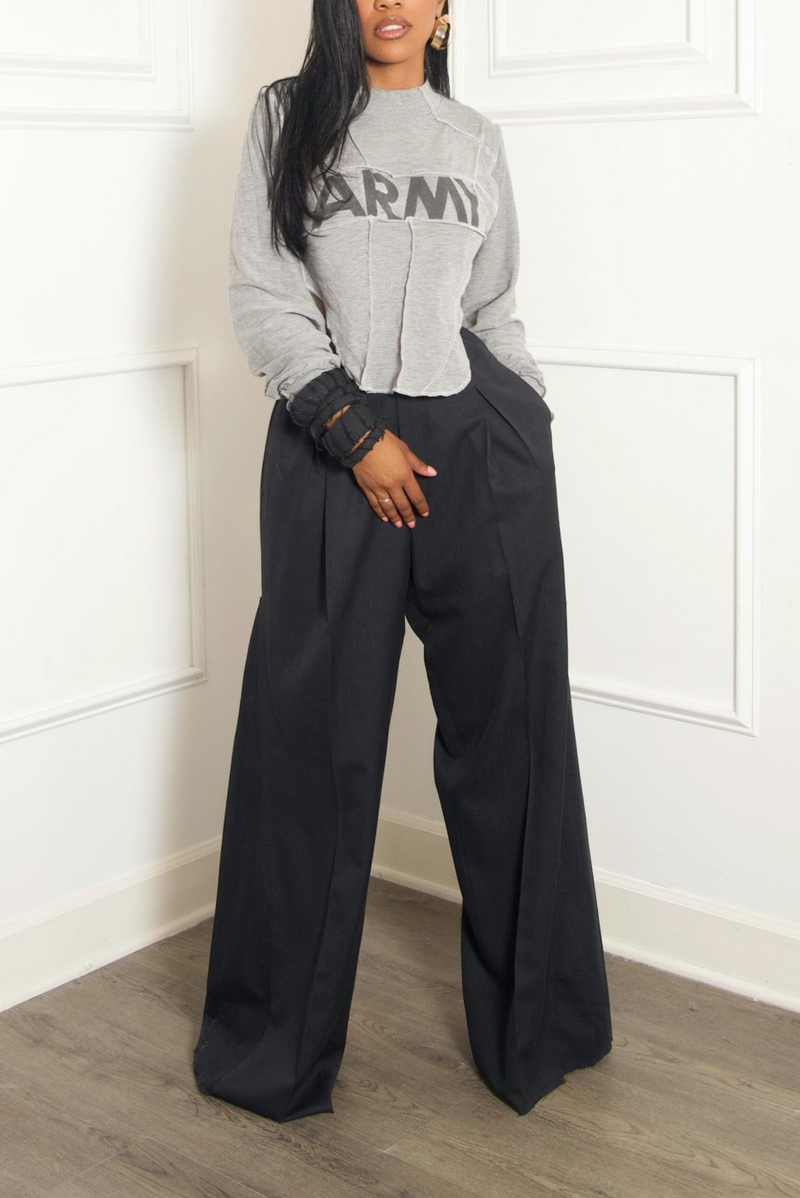 Black widely vintage slacks  vintage (S/M)
