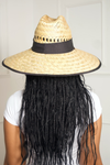 Big Straw Hat w/Black edge