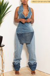 Custom Denim Halter Tops