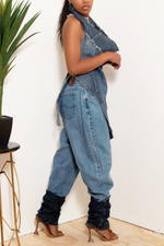 Custom Denim Halter Tops