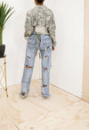 ACU Desert digital Distressed crop Jacket