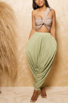 Taupe Bandeau resort tie top