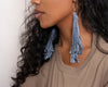 Vintage Denim Fringe earrings