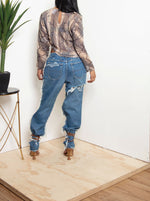 Vintage silk Asymmetrical Crop  Blouse (S) FINAL SALE , RTS