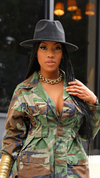 Black fadora hat- FINAL SALE